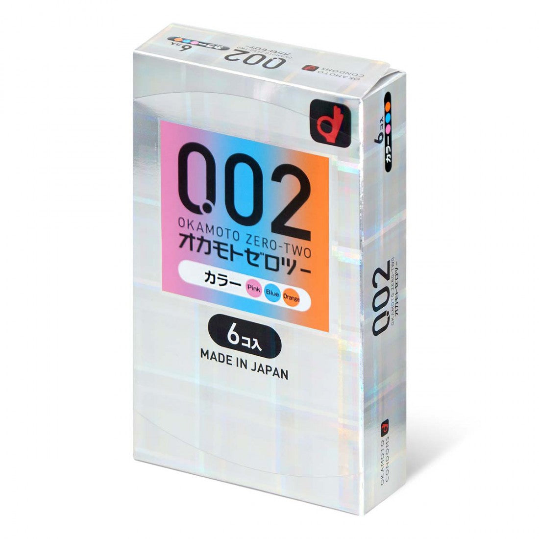 岡本 薄度均一 0.02EX 3-色系安全套 (日本版) 6 片裝