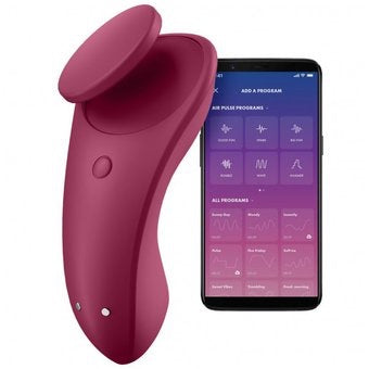 Satisfyer Sexy Secret 手機遙控磁吸式內褲震動器(紅色