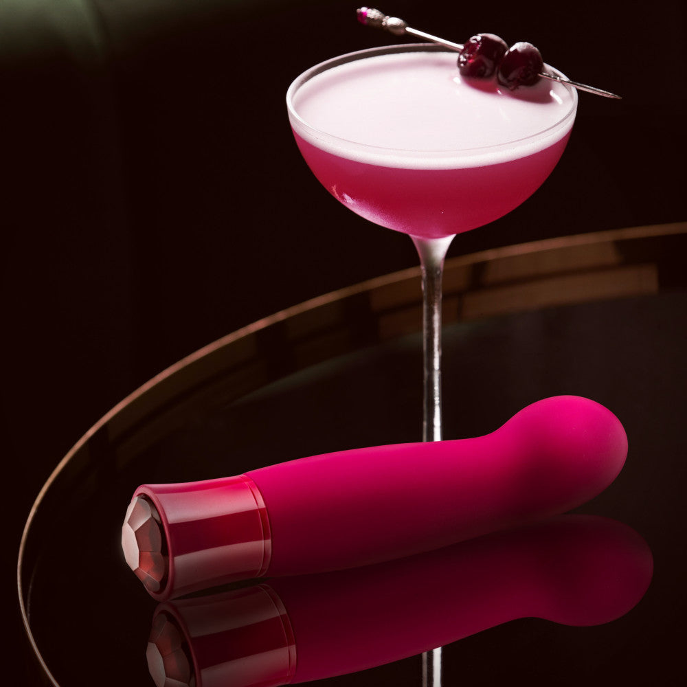 美國Blush Oh My Gem 經典 5.5 英寸石榴石保暖 G 點振動器 -