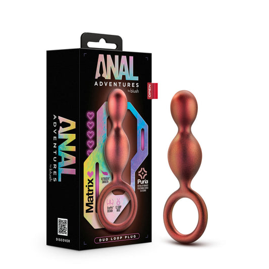 美國Blush Anal Adventures Matrix Duo Loop 銅質 5.25 吋肛門塞