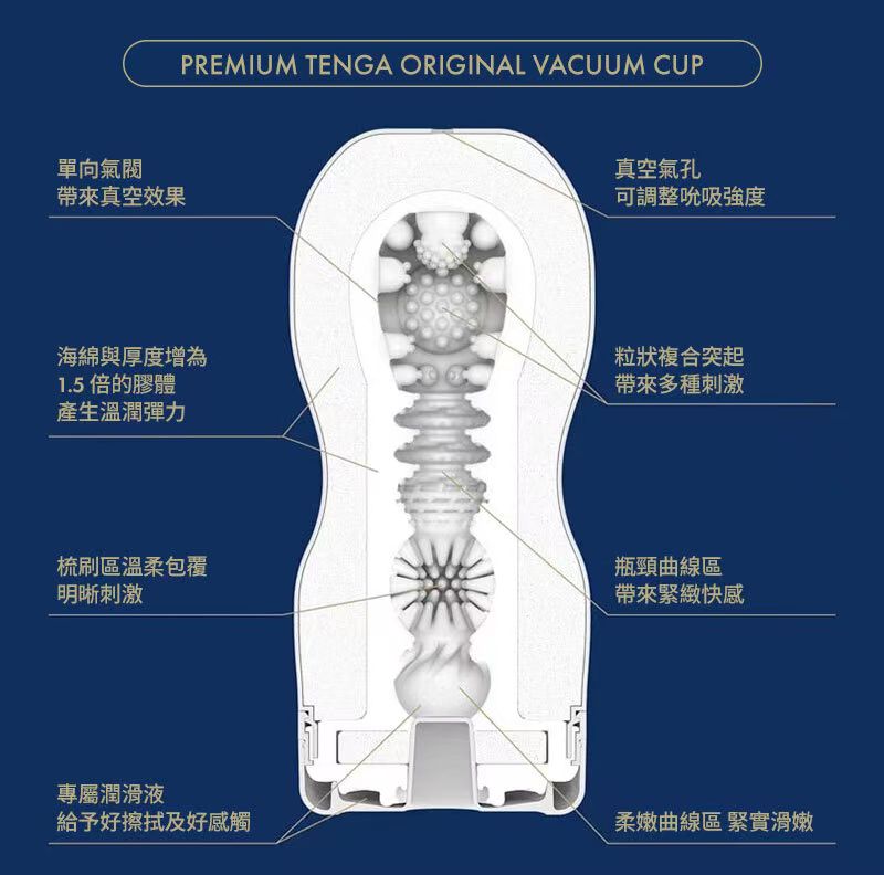 TENGA PREMIUM ORIGINAL VACUUM CUP 第二代 飛機杯