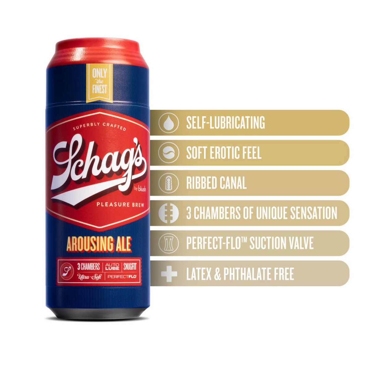 Blush Schag's AROUSING ALE啤酒罐飛機杯(加水潤滑功能)