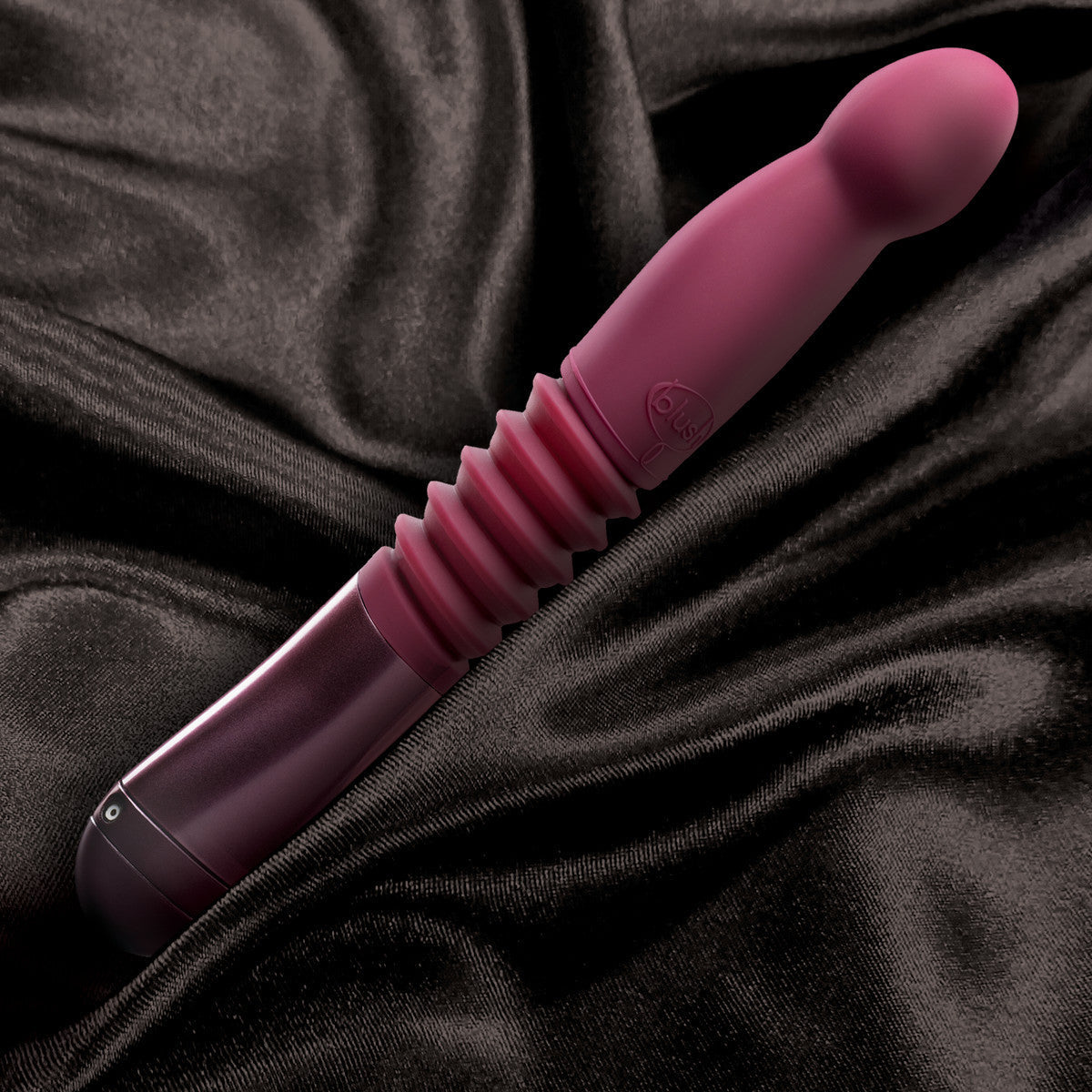 美國Blush Temptasia Trixie 彎曲 G 點酒色 10 英吋長推力可充電振動假陽具