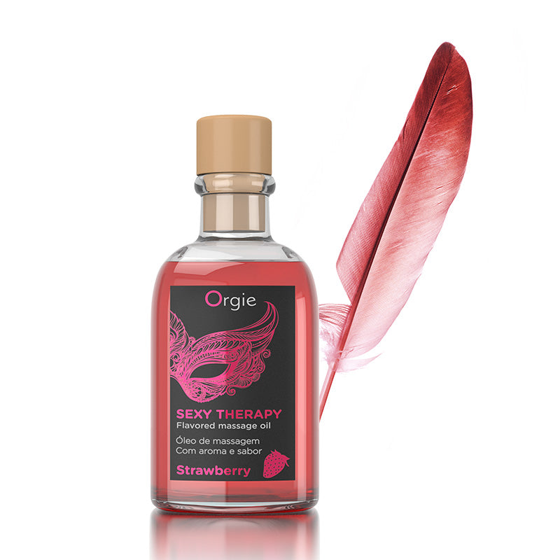Orgie Lips Massage Kit Strawberry可食用按摩油(士多啤梨)