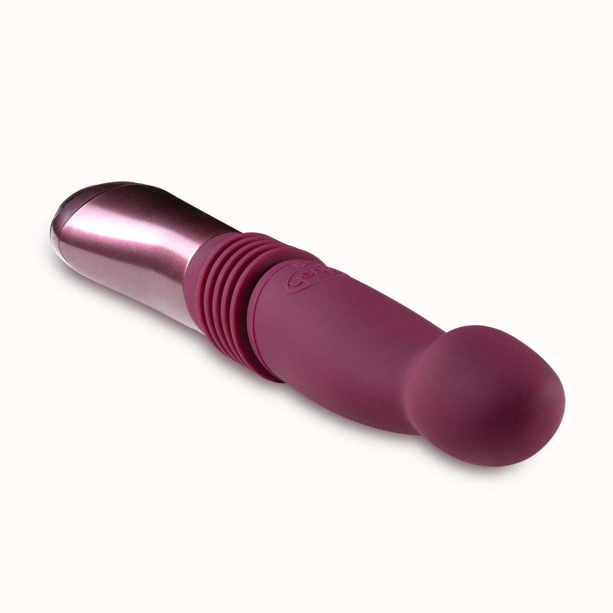 美國Blush Temptasia Trixie 彎曲 G 點酒色 10 英吋長推力可充電振動假陽具