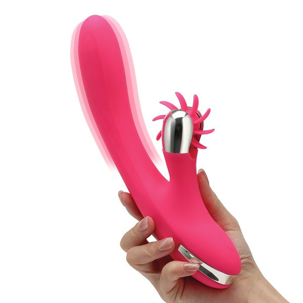 Begonia Angel – Beginner Vibrator with Windmill Tongue 初學者 風車形舌頭 G點按摩棒 – 粉红色