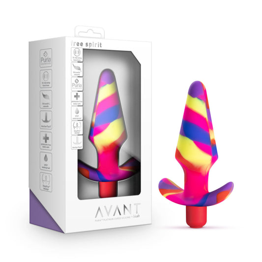 美國Blush AVANT| Free Spirit Scarlet:Artisan 5 英寸振動 Stayput 肛塞 -