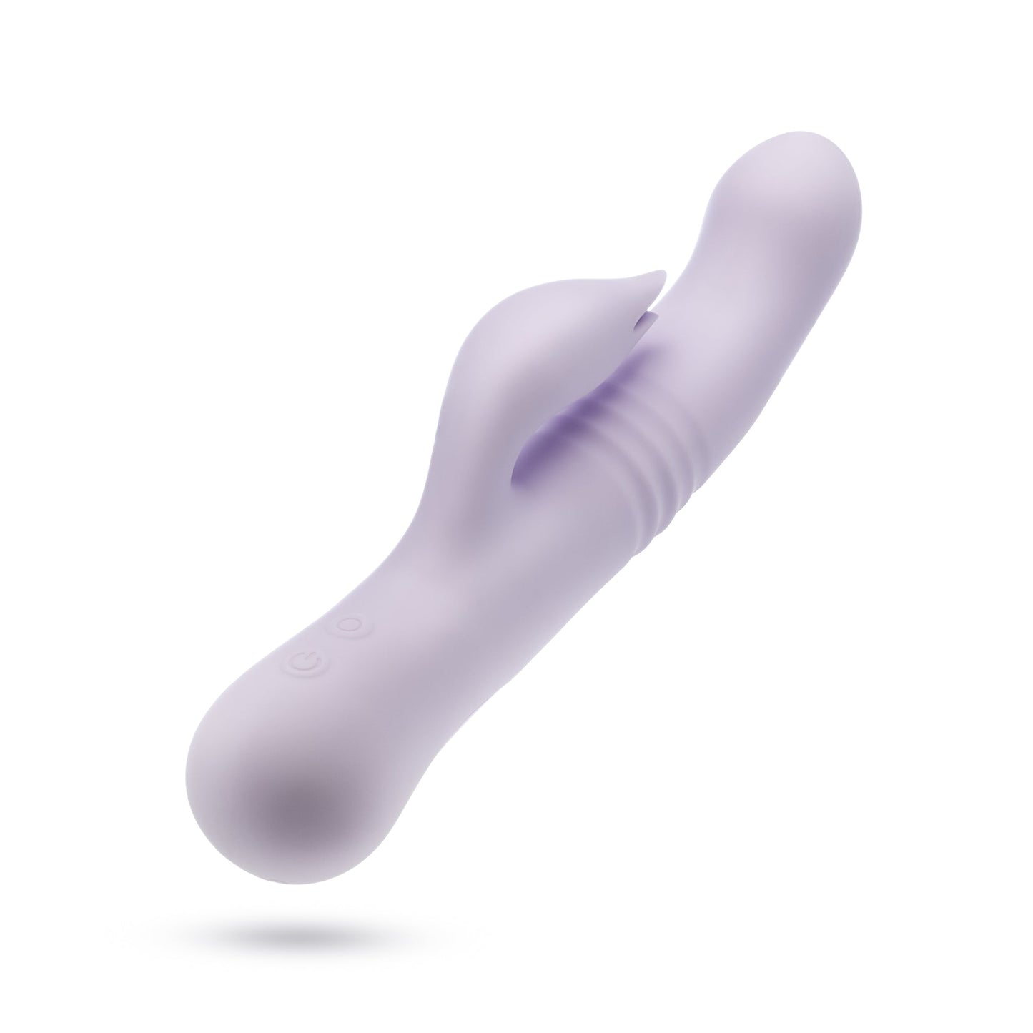 Blush | Rylee 9.25 Inch G Spot Clitoral Dual Stimulation Rabbit Vibrator In Lavender - 10 Thrusting Vibrations - Soft Silicone