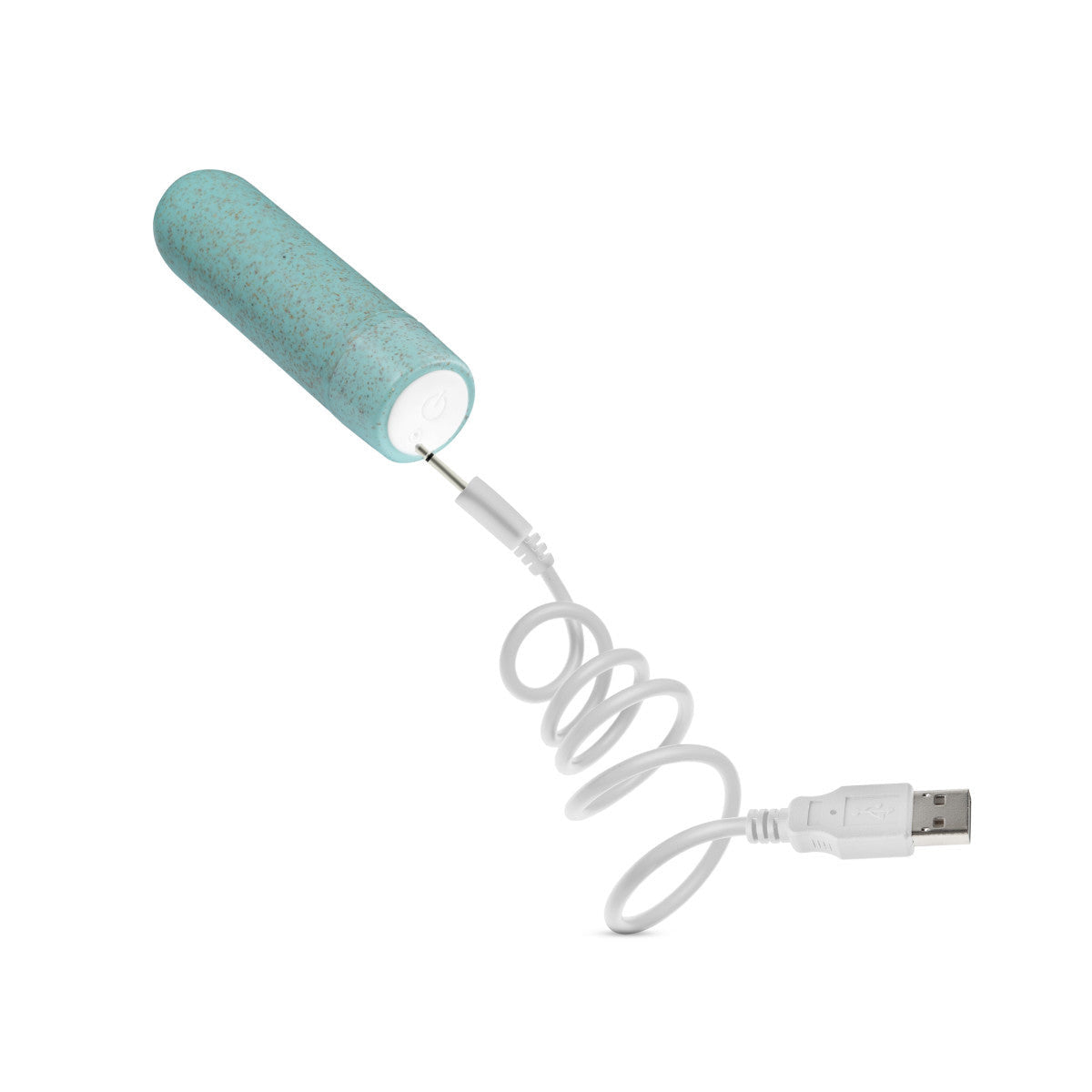 Gaia | Eco Rechargeable: Plant-Based 3" Smooth Multispeed Bullet Vibrator in Aqua - 水藍色植物基 3 英寸平滑多速子彈頭振動器