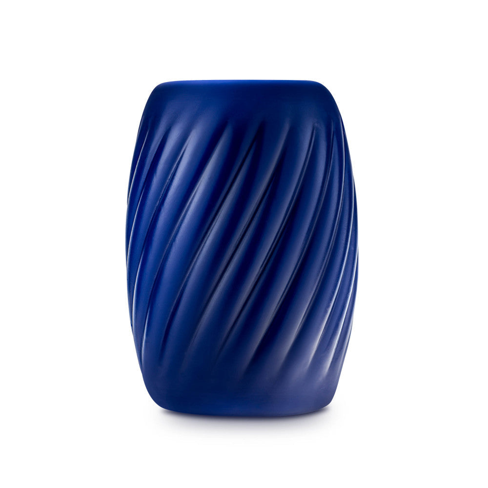 Rize! By Blush | Turbine Self-Lubricating Pocket Stroker - Made With Ultra Soft X5 Plus Material - 3 Erotic Chambers - Blue