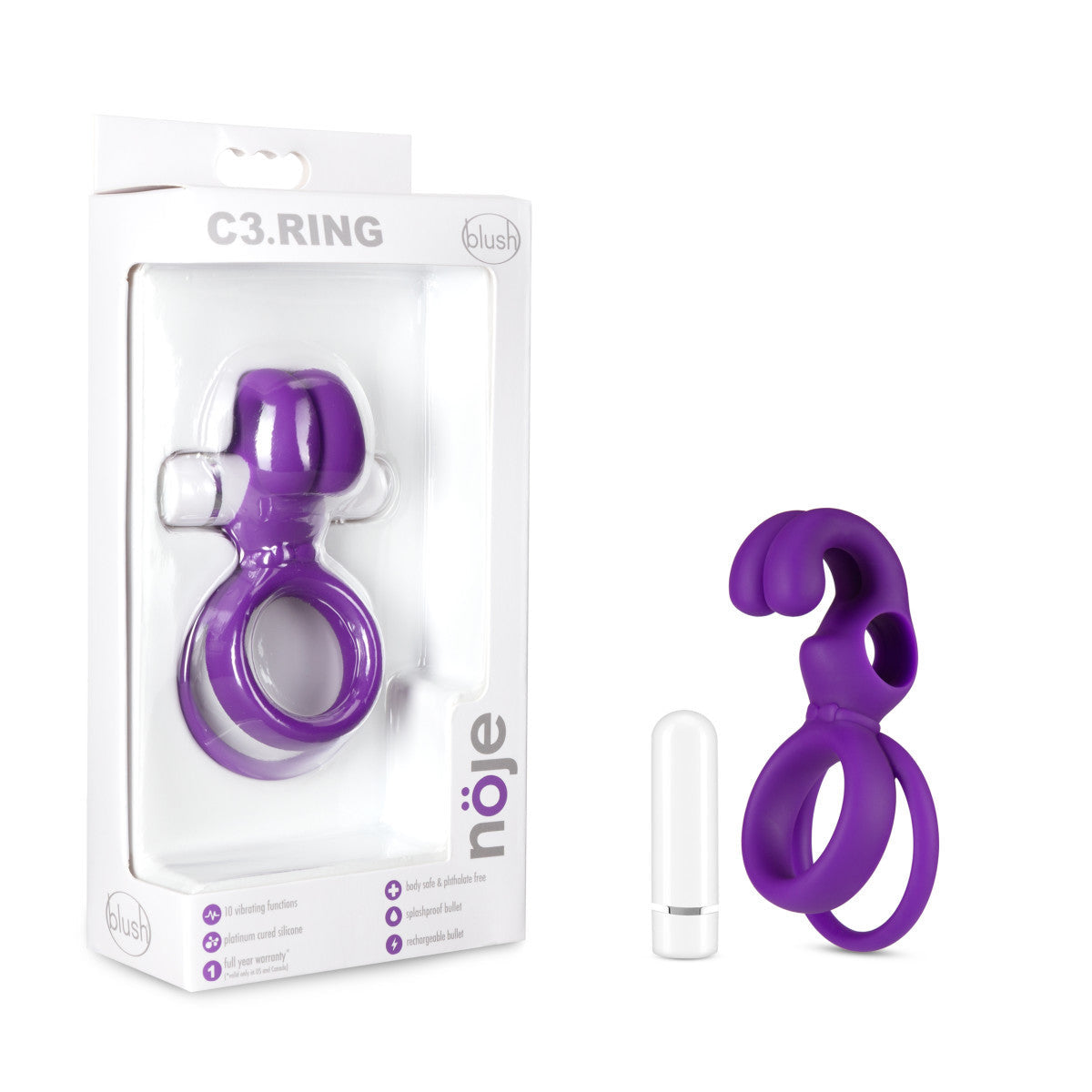 美國Blush Noje | C3 Iris:可充電振動陰莖環 -