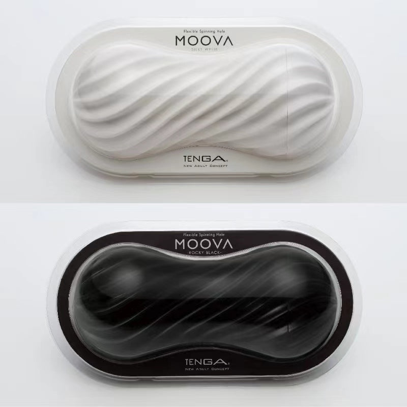 TENGA MOOVA 旋轉吸力飛機杯 黑色 硬版
