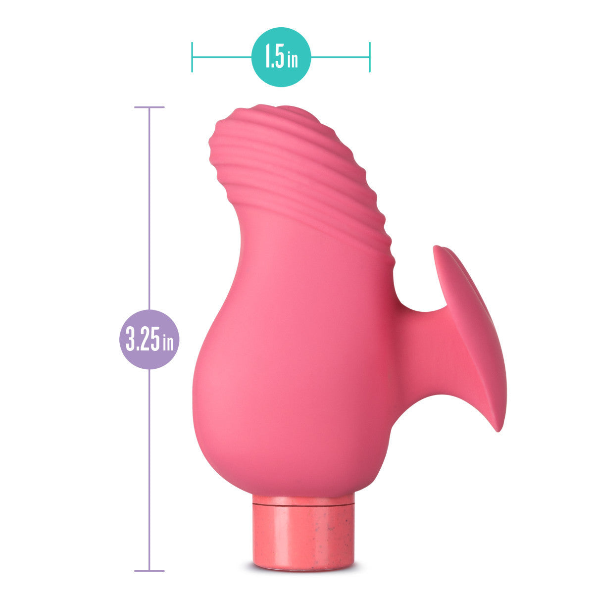 Gaia | Eco Love: Plant-Based 3" Waterproof Multifunction Powerful Vibrator in Coral - Sustainably Made with BioTouch & BioFeel 基於植物的 3 英寸防水多功能珊瑚振動器