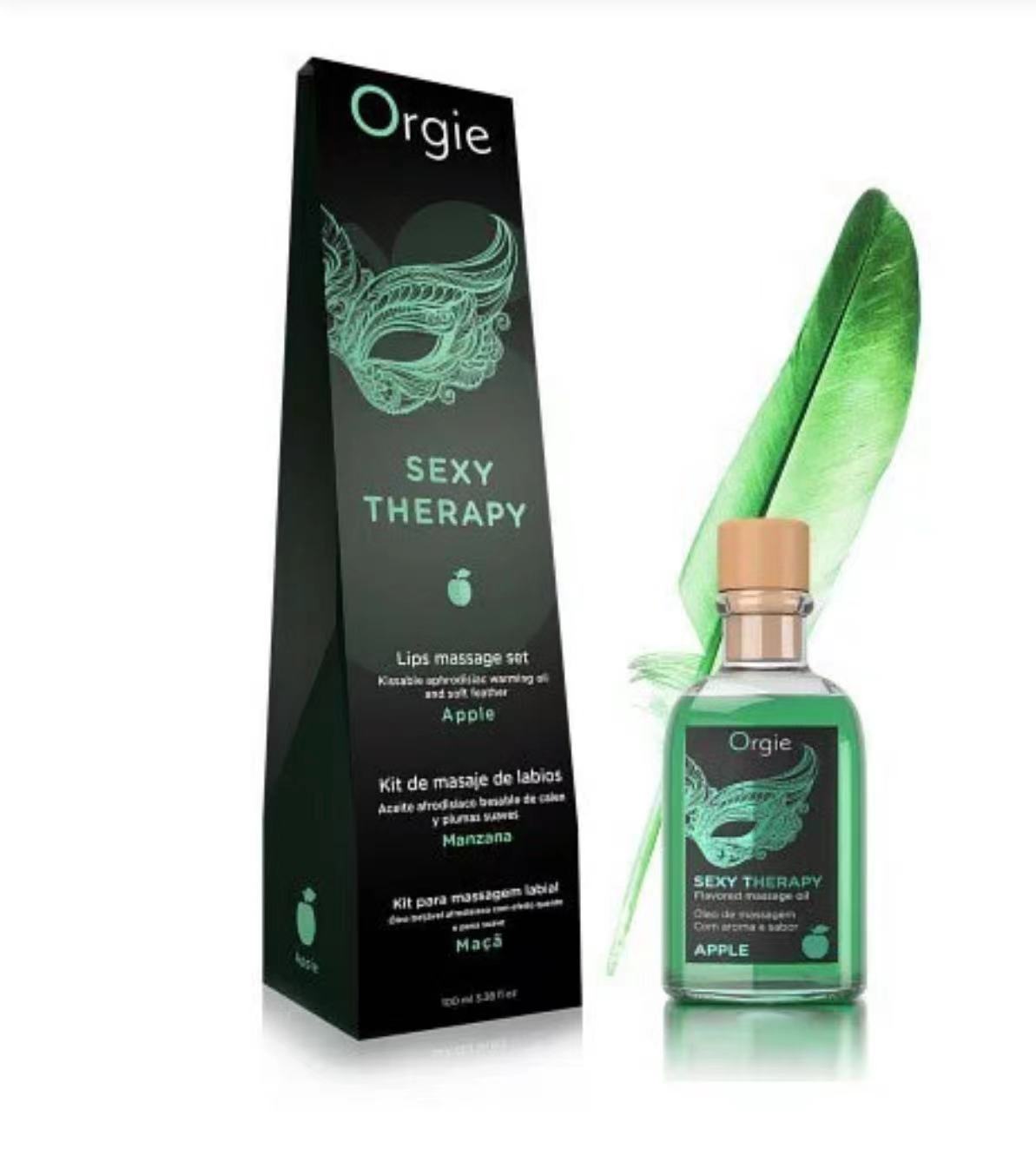 Orgie Lips Massage Kit Apple 熱感可食用按摩油(青蘋果)