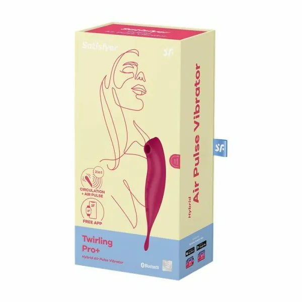 Satisfyer Twirling Pro App控制 陰蒂吸盤震動器 (深紅色/薄荷色)