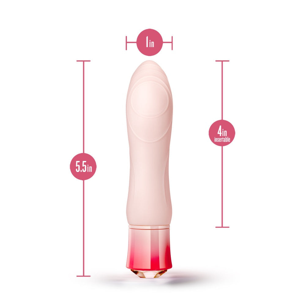 美國 Blush Oh My Gem 優雅 5.5 吋摩根石保暖 G 點震動器