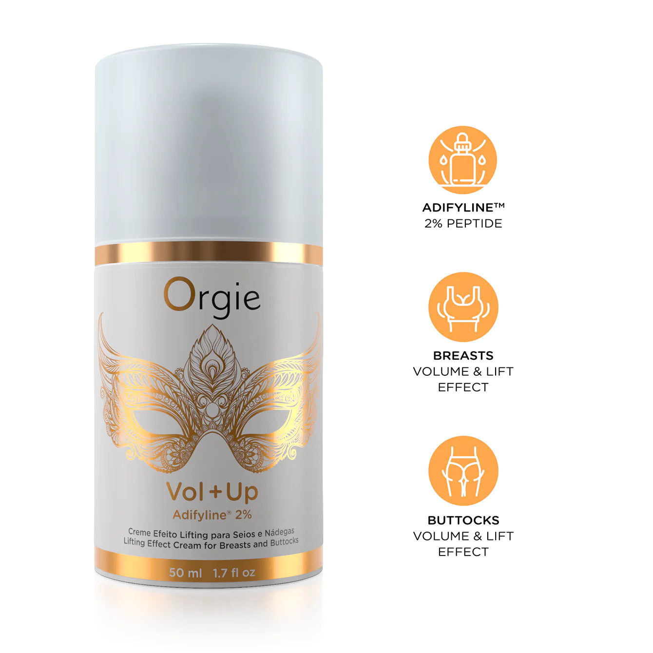 ORGIE VOL + UP – ADIFYLINE PEPTIDE 2% 豐胸提臀緊致乳霜 50ML
