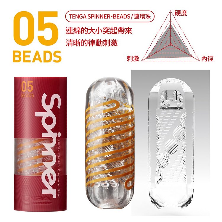 TENGA SPINNER自動迴轉旋吸的智慧杯體 05 連環珠