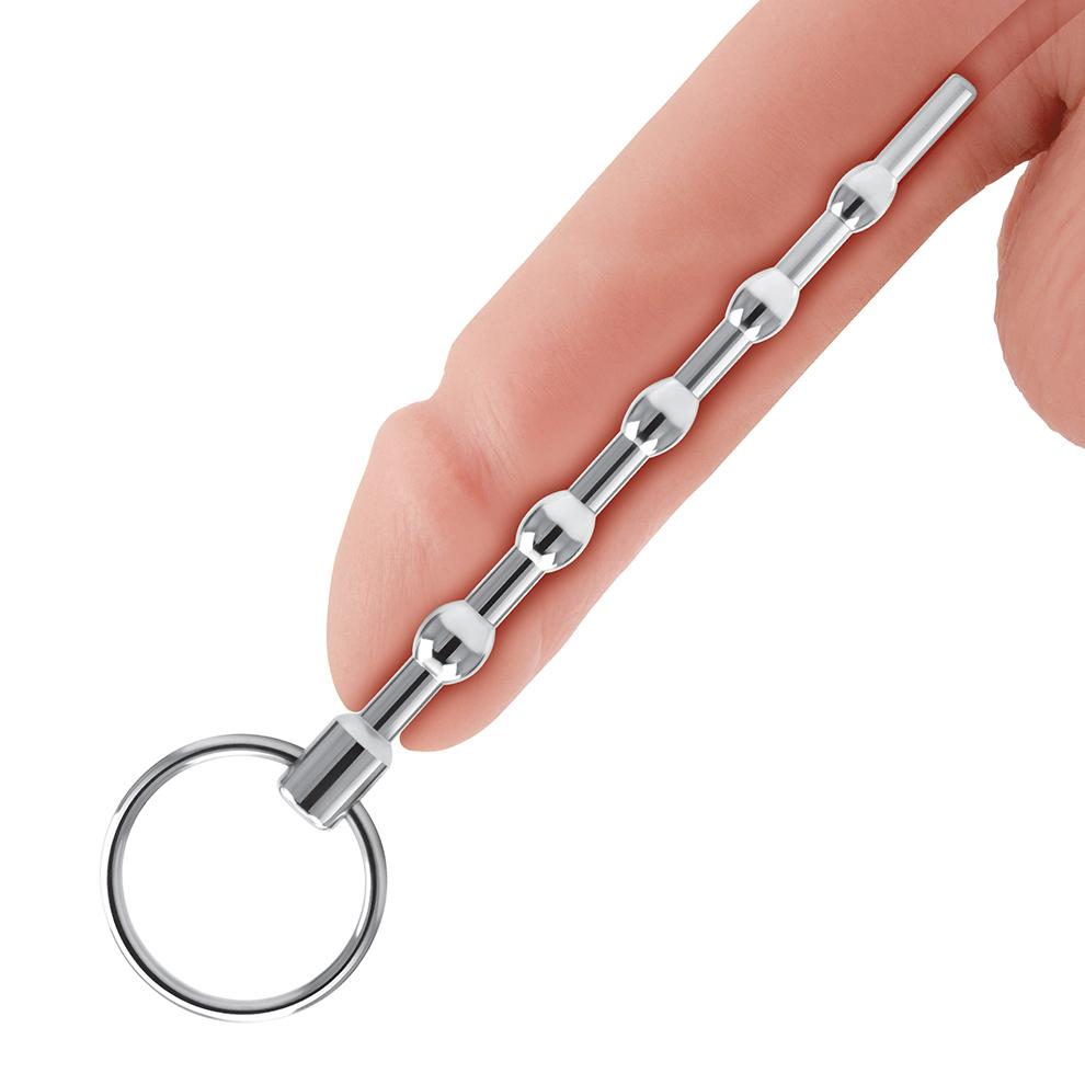 BLUELINE 金屬導管4.5" Stainless Steel Beaded Urethral Sound
