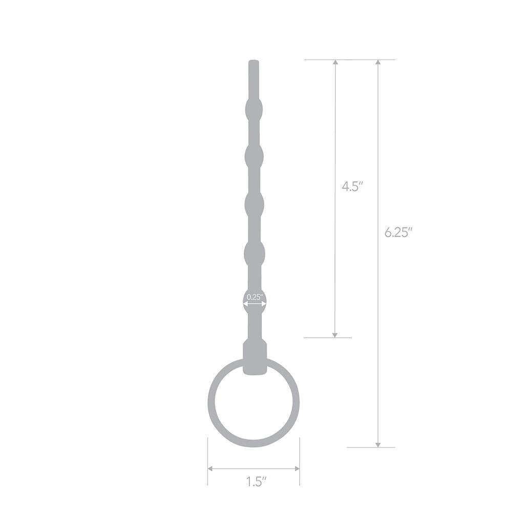 BLUELINE 金屬導管4.5" Stainless Steel Beaded Urethral Sound