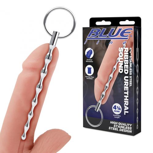 BLUELINE 金屬導管 4.25" Stainless Steel Beaded Urethral Sound