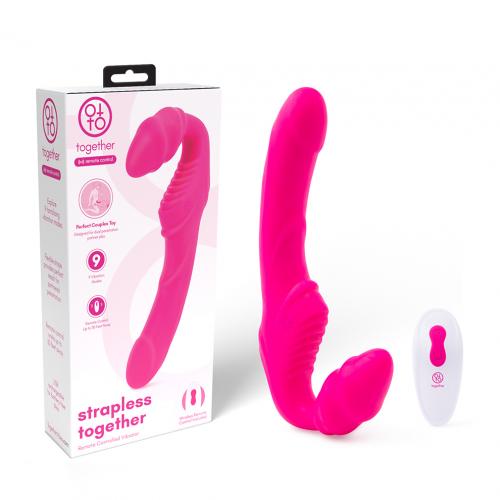 Strapless Together雙人搖控按摩棒