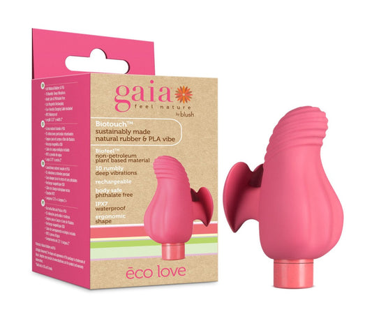 Gaia | Eco Love: Plant-Based 3" Waterproof Multifunction Powerful Vibrator in Coral - Sustainably Made with BioTouch & BioFeel 基於植物的 3 英寸防水多功能珊瑚振動器
