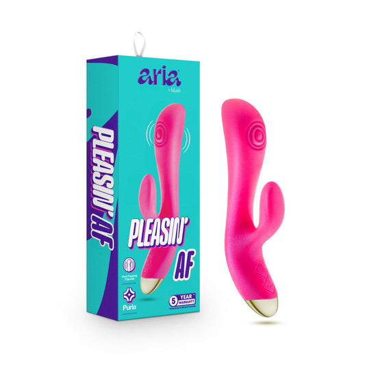 美國 Blush Aria | Pleasin' AF 紫紅色 8 英吋靈活多速 G 點振動器