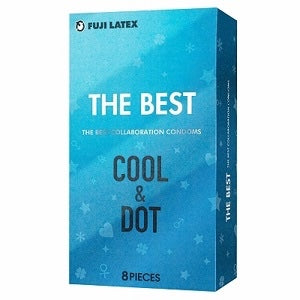 本FUJI LATEX – THE BEST COLLABORATION COOL & DOT 冰感突粒橫紋安全套 -8片裝-