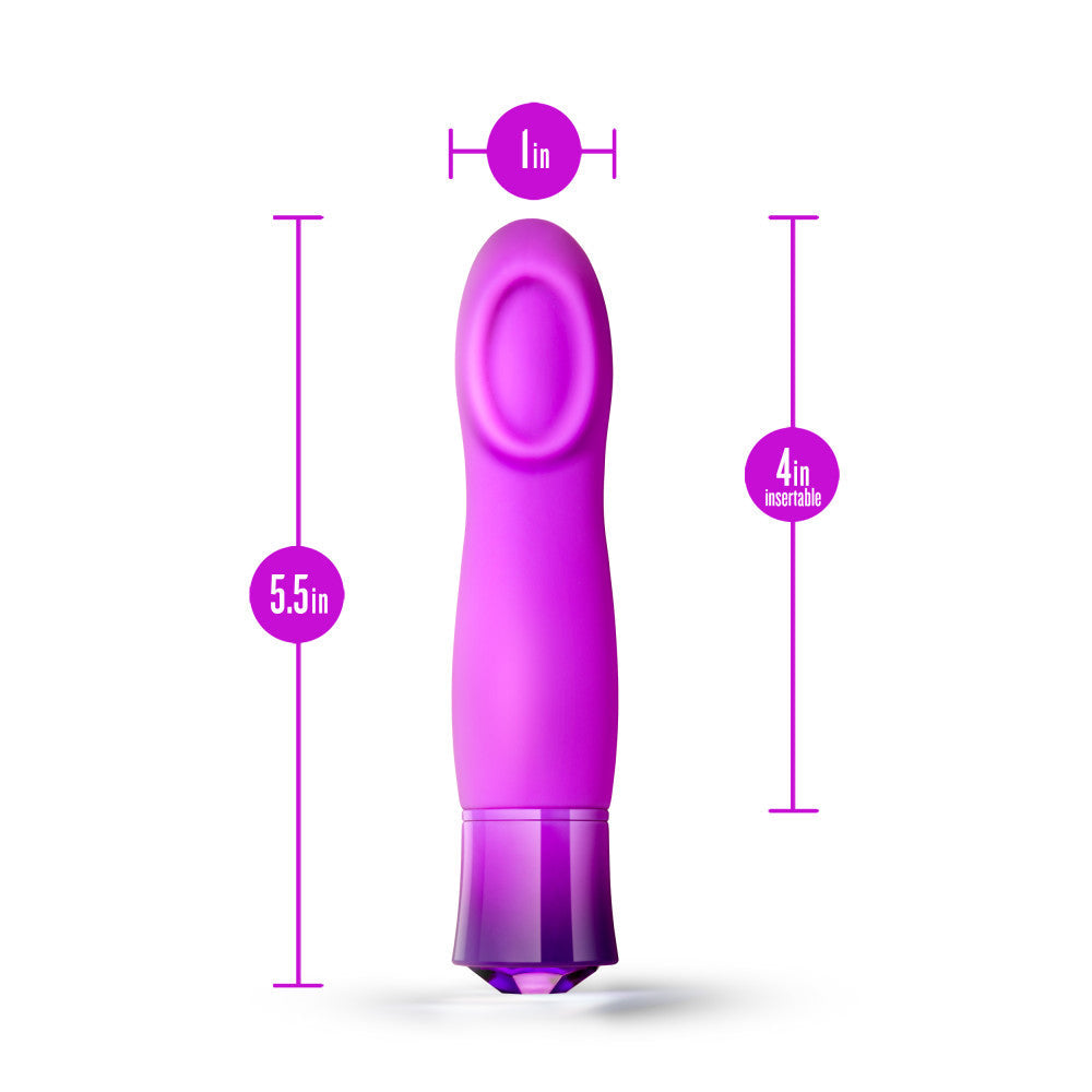 美國 Blush Oh My Gem Charm 5.5 吋紫水晶溫暖 G 點震動器
