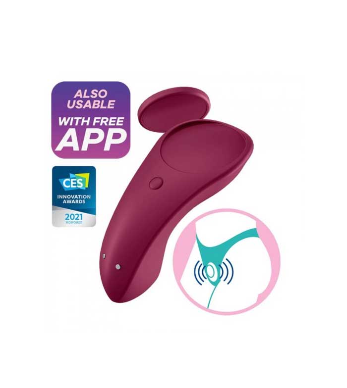 Satisfyer Sexy Secret 手機遙控磁吸式內褲震動器（紅色