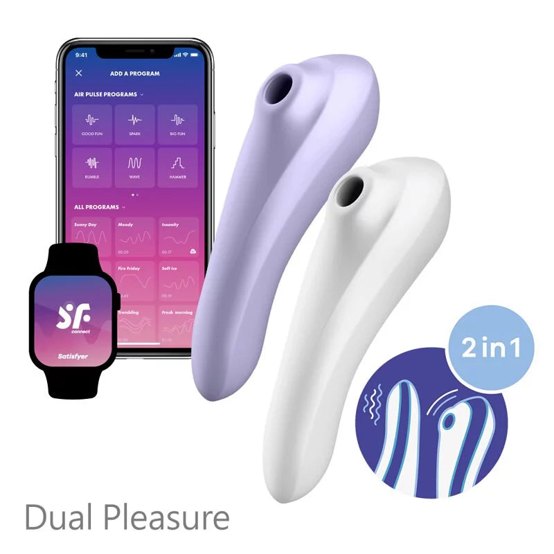 德國Satisfyer Dual Pleasure 智能陰蒂吸吮+震動按摩棒