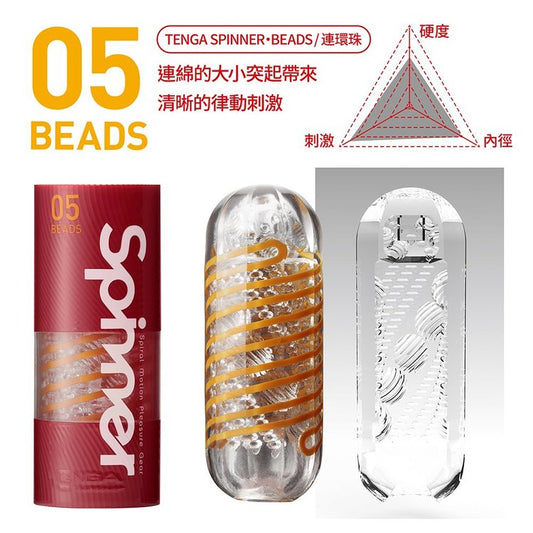 TENGA SPINNER自動迴轉旋吸的智慧杯體 05 連環珠